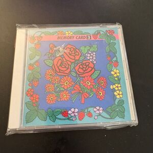 Janome Memory Card 3 Vintage 1990 Sewing Machine Embroidery Design Flowers‎ NIB